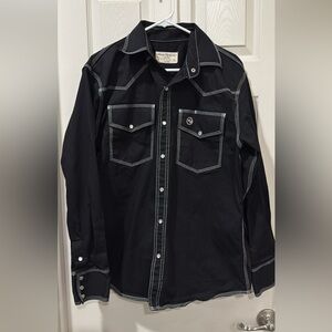 Men's Black Western Welder Shirt
